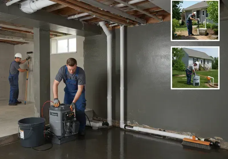 Basement Waterproofing and Flood Prevention process in Hendersonville, NC